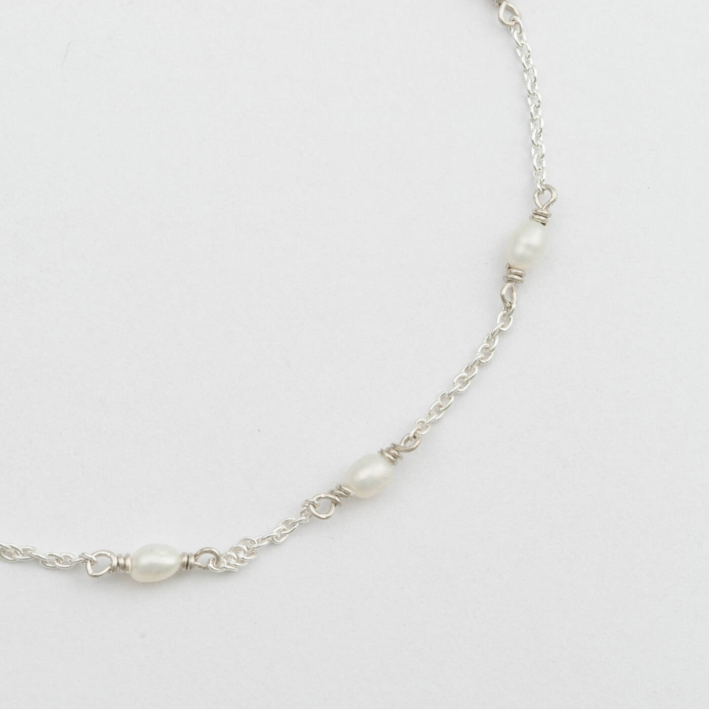 Treasure Multi Pearl Bracelet Silber