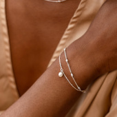 Treasure Multi Pearl Bracelet Silber