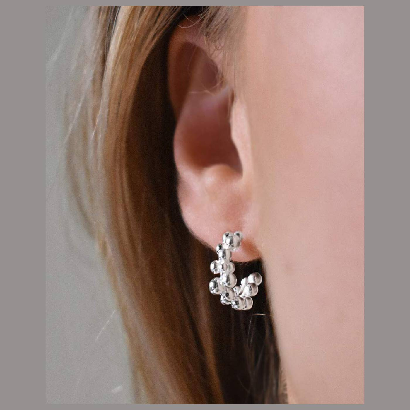 Drops small hoops Silber