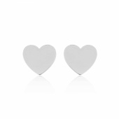 Heart Mini Studs Ohrring (Silber)