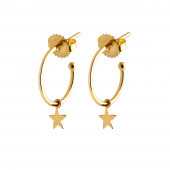 Mini Hoops Ohrring Star (Gold)