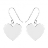 Heart Hook Ohrring (Silber)