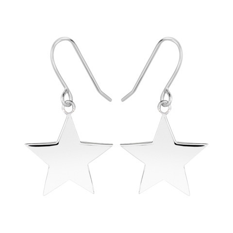 Star Hook Ohrring (Silber)