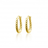 Twisted Mini Hoops Ohrring (Gold)