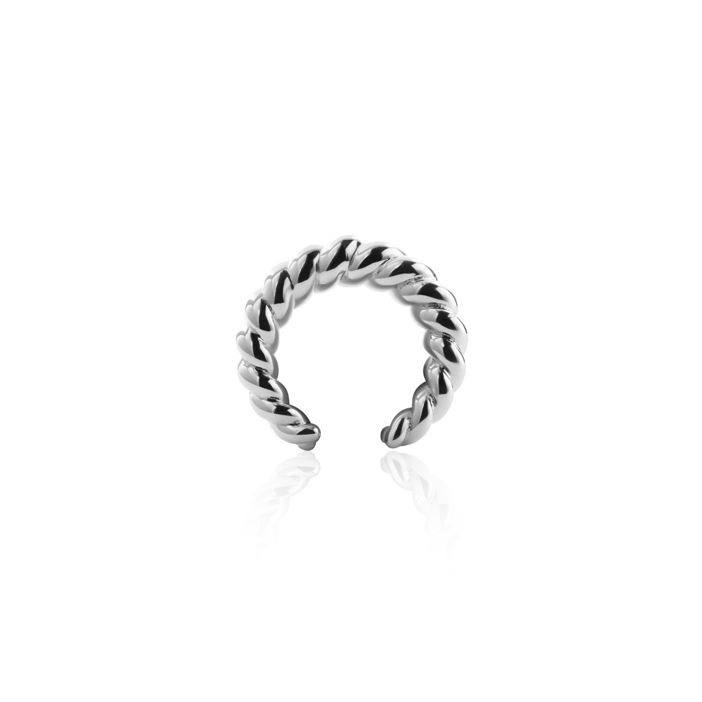 Twisted EarCuff Ohrring (Silber)
