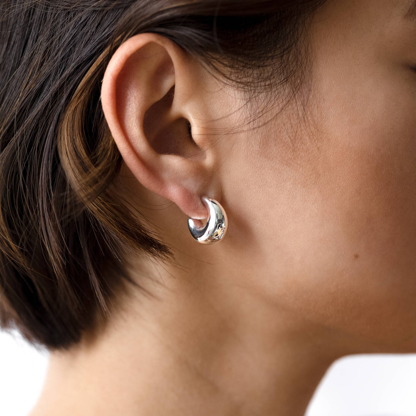 Bolded Little Sis Ohrring Silber