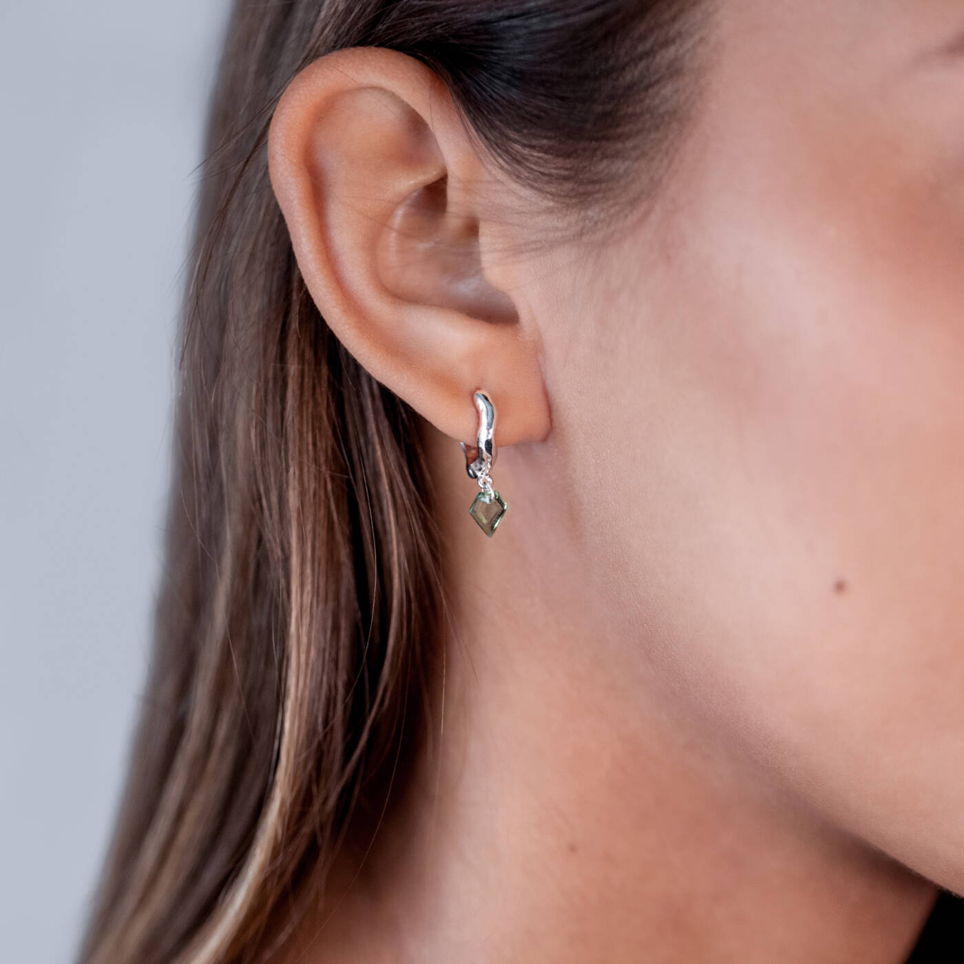 Diamona Ohrring Silber