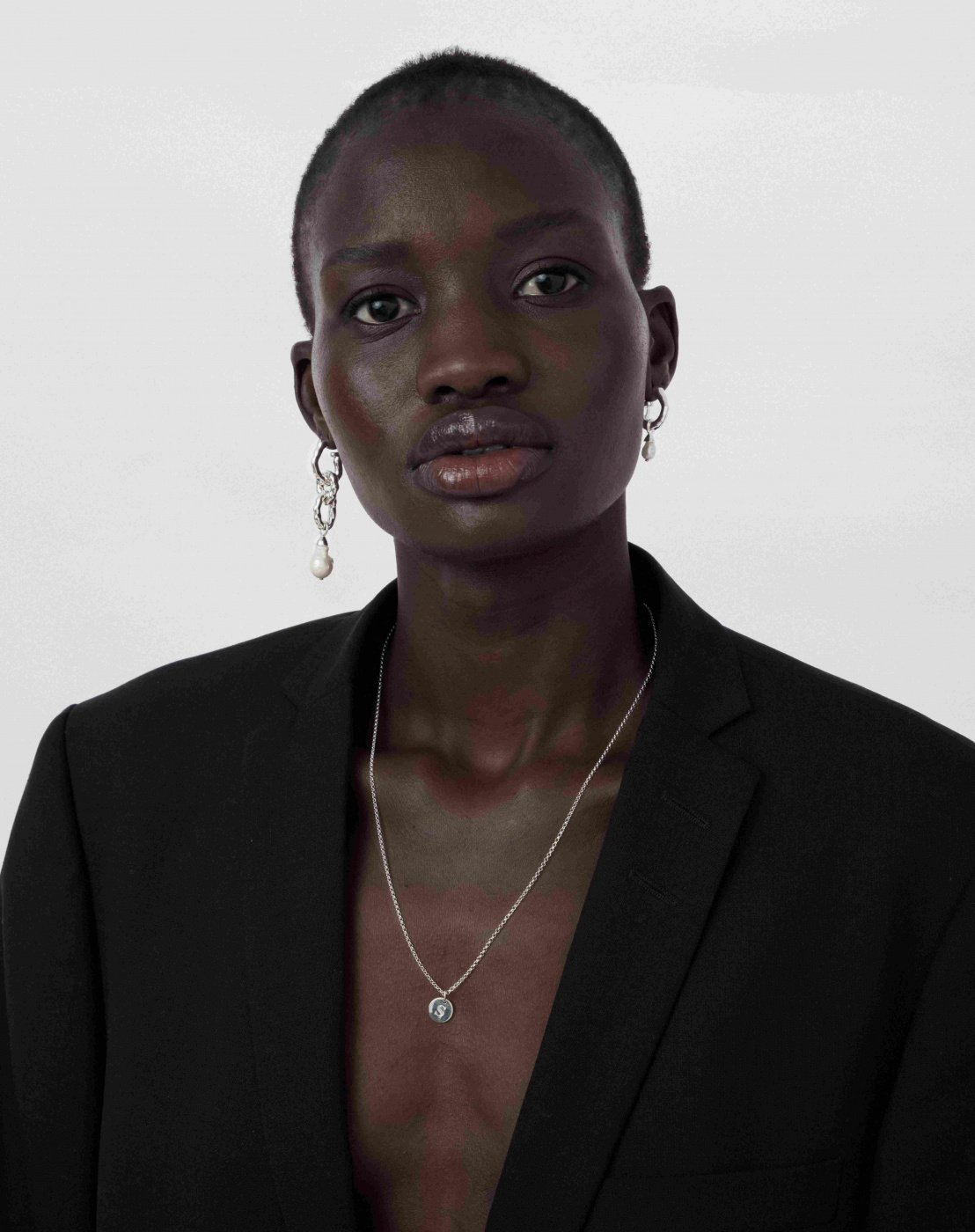 Mary Short Single Earring Silver