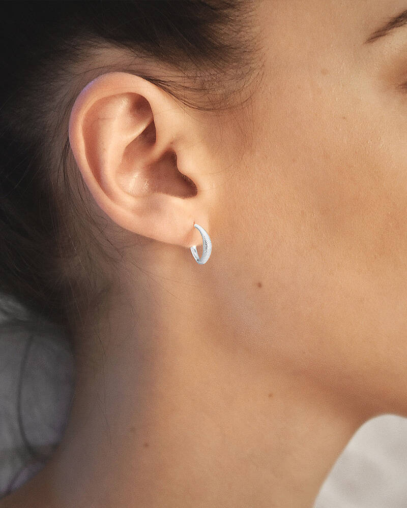 Les Amis hoops matte Silber