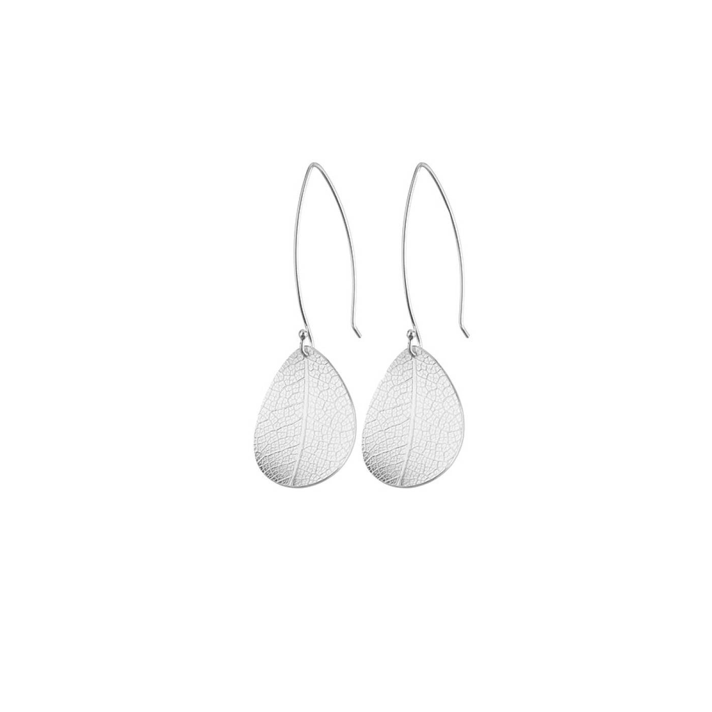 Leaf small Ohrring Silber