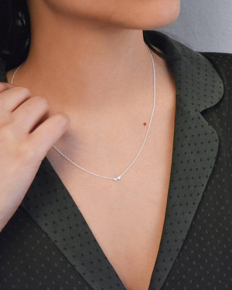 Loving heart Halsketten Silber