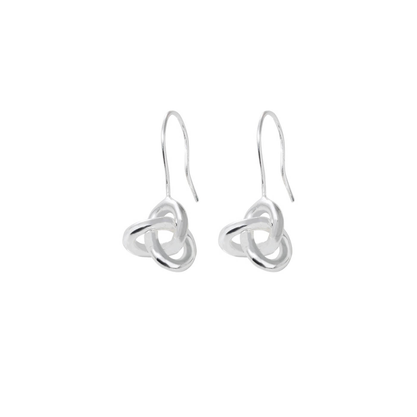 Le knot earrrings short Silber