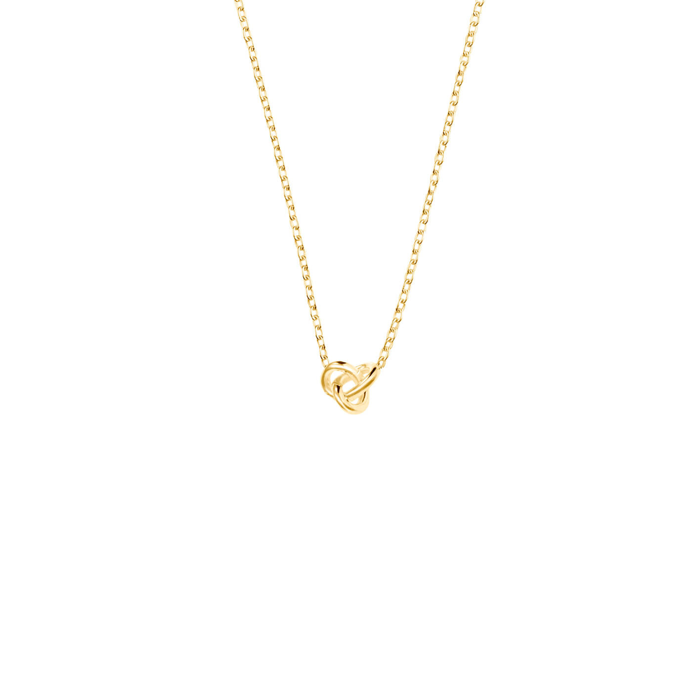 Le knot drop Halsketten Gold