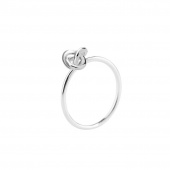 Le knot drop ring Silber