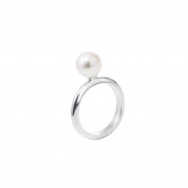 Le pearl ring Silber