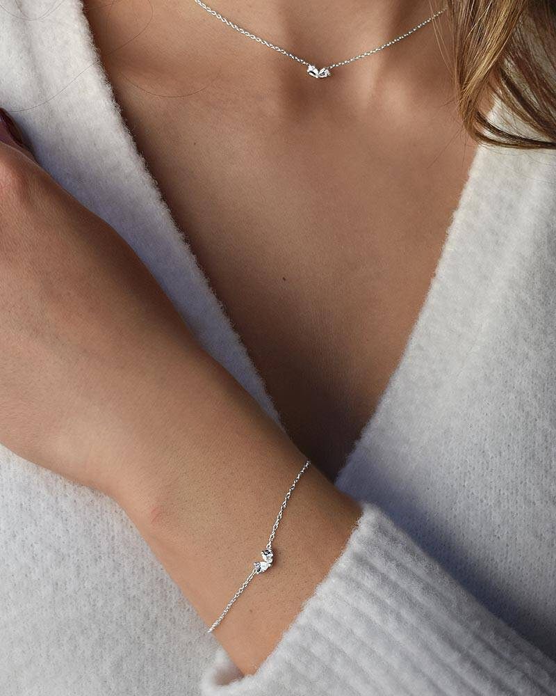 Love Heart Armbänder Silber