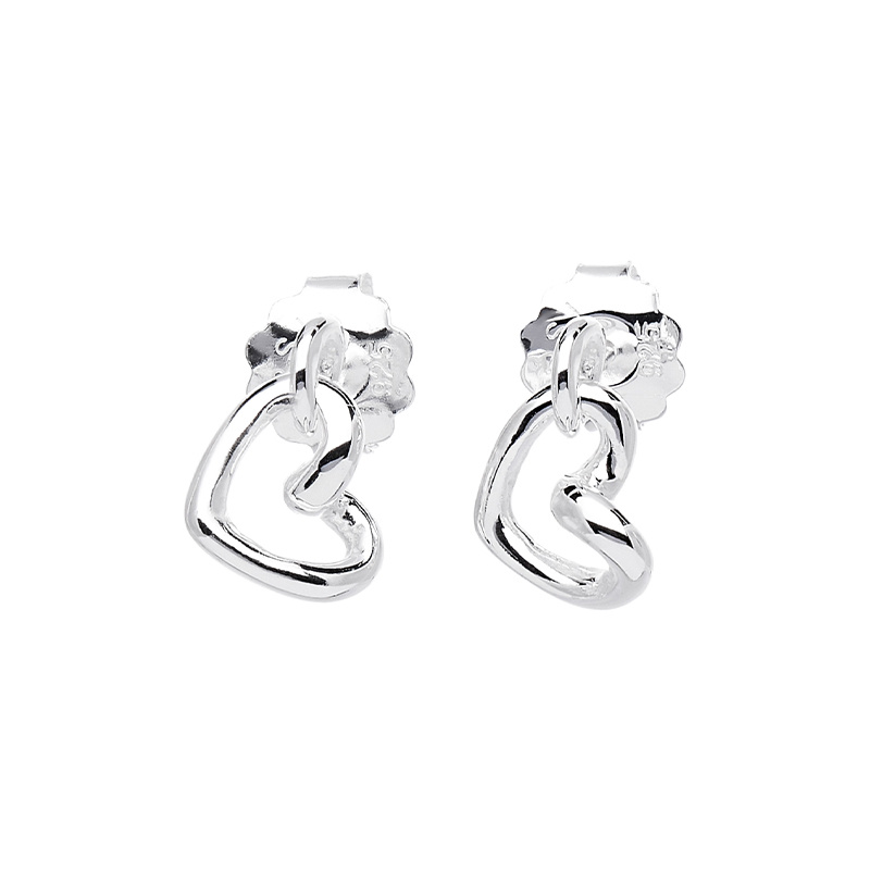 Love Vibe drop studs Earrings Silver