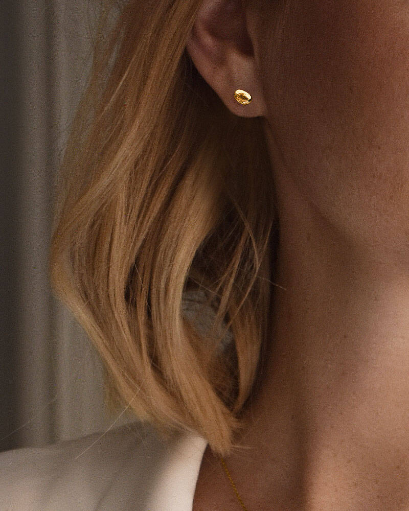 Morning Dew petite Ohrring Gold