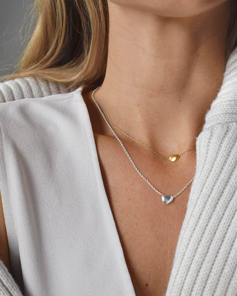 Morning Dew small Halsketten Silber