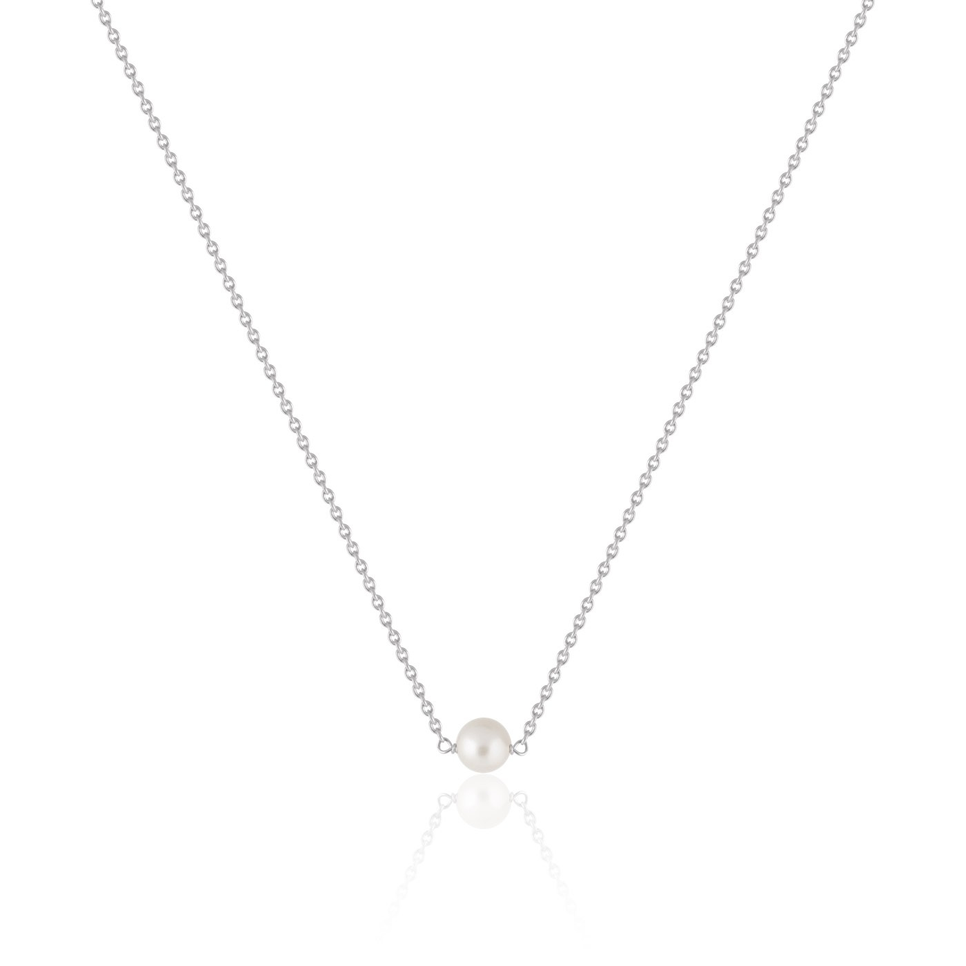 Pearl Halsketten (Silber) 40-45 cm