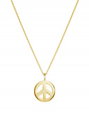 Peace Large Halsketten (Gold) 42 cm