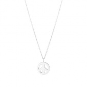Peace Large Halsketten (Silber) 42 cm