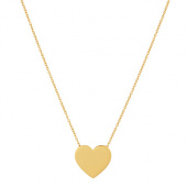 Heart Large Halsketten (Gold) 42 cm