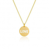 Love Halsketten (Gold) 42 cm