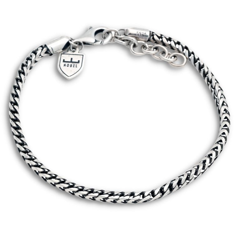 SilverBracelet Rävsvanslänk 19,5+3cm