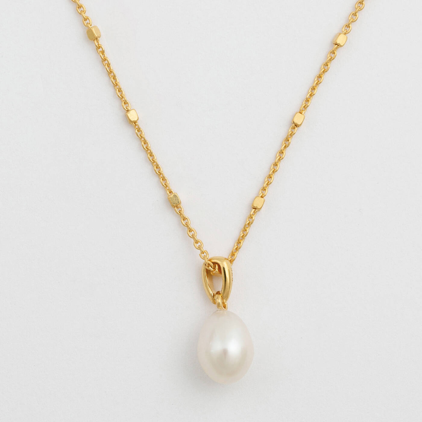 Treasure Single Pearl Halsketten Gold
