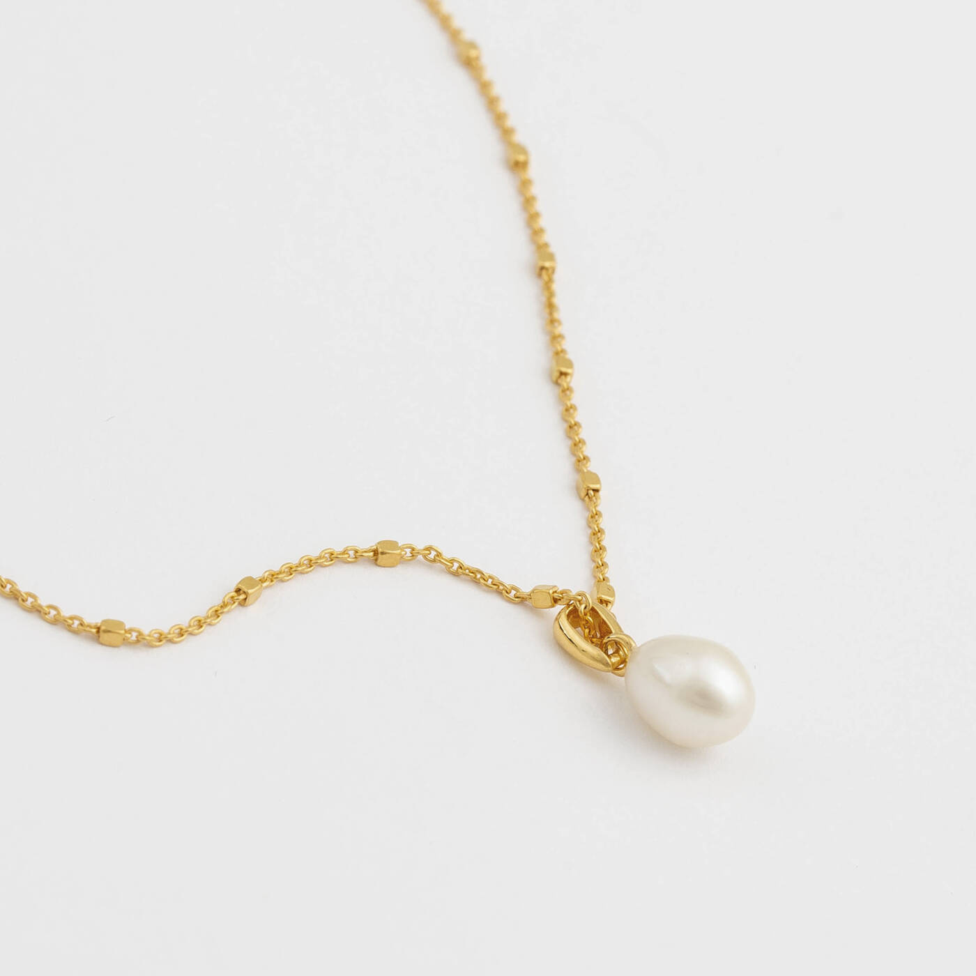 Treasure Single Pearl Halsketten Gold