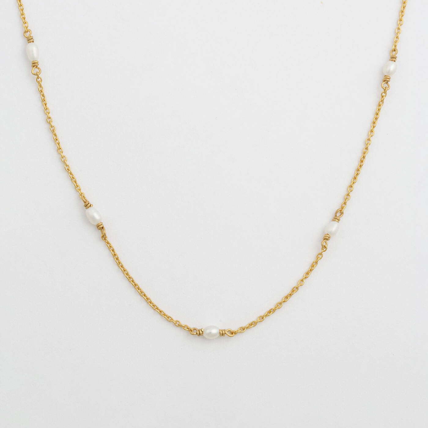 Treasure Multi Pearl Halsketten Gold