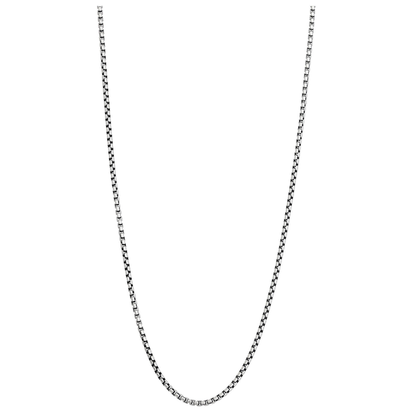 SilberHalsketten ärtlänk. 70+5cm