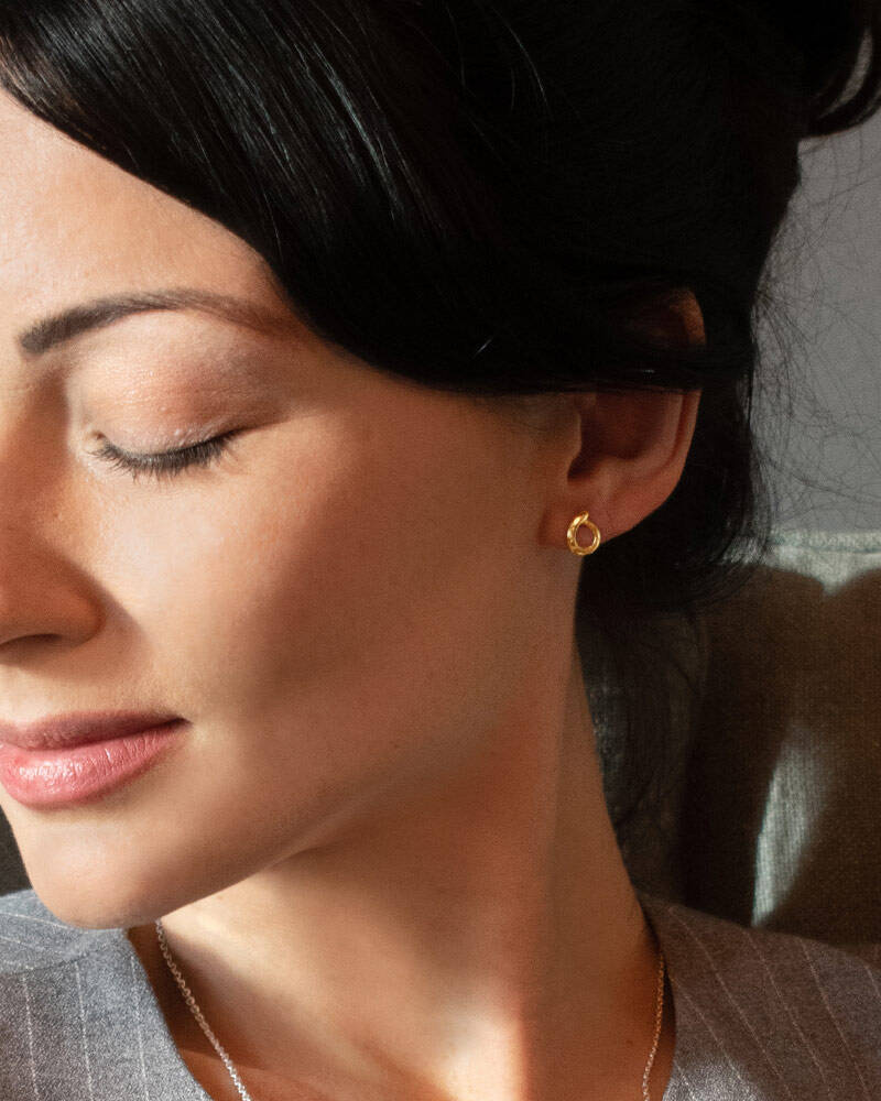 Ocean drop Ohrring Gold