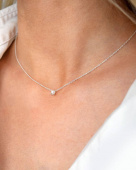 Petite Pearl Halsketten Silber
