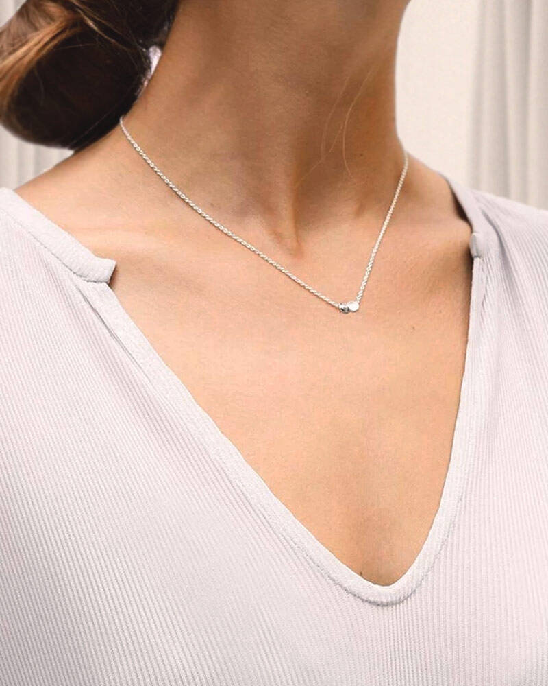 Rocky Shore drop Halsketten Silber