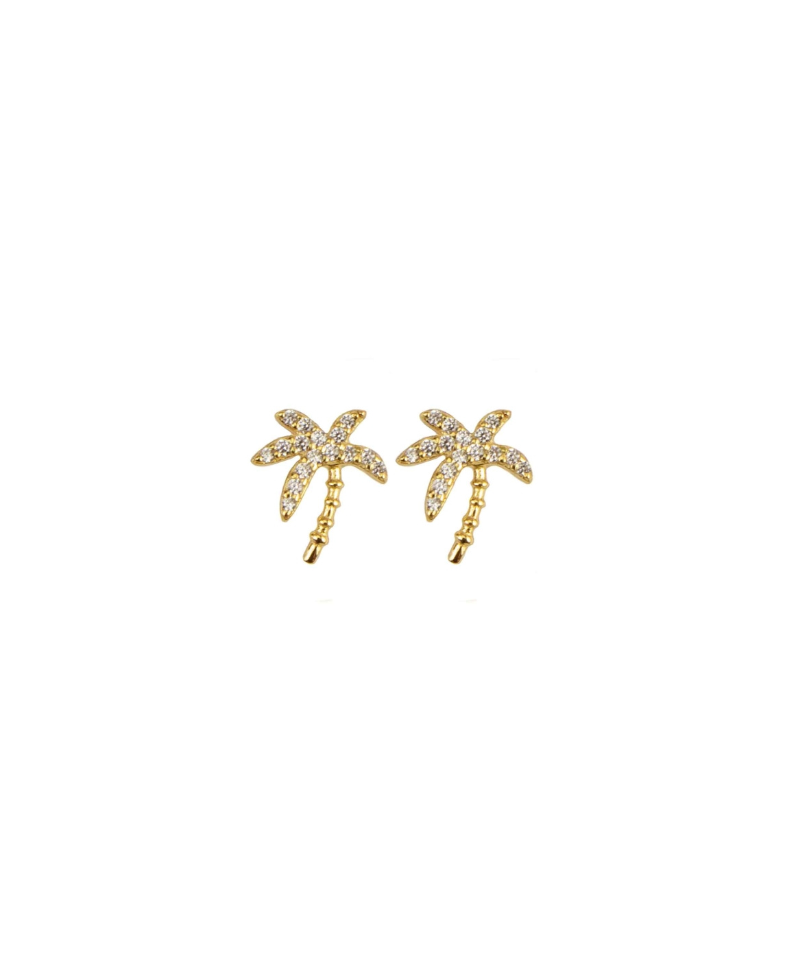 Palm Earrings Gold