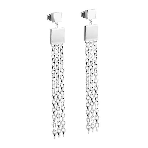 Fringe Ohrring Silber