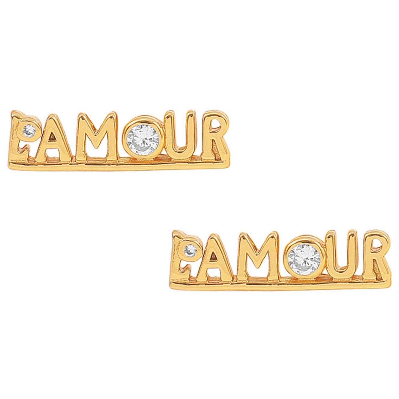 L'amour Ohrringe Gold