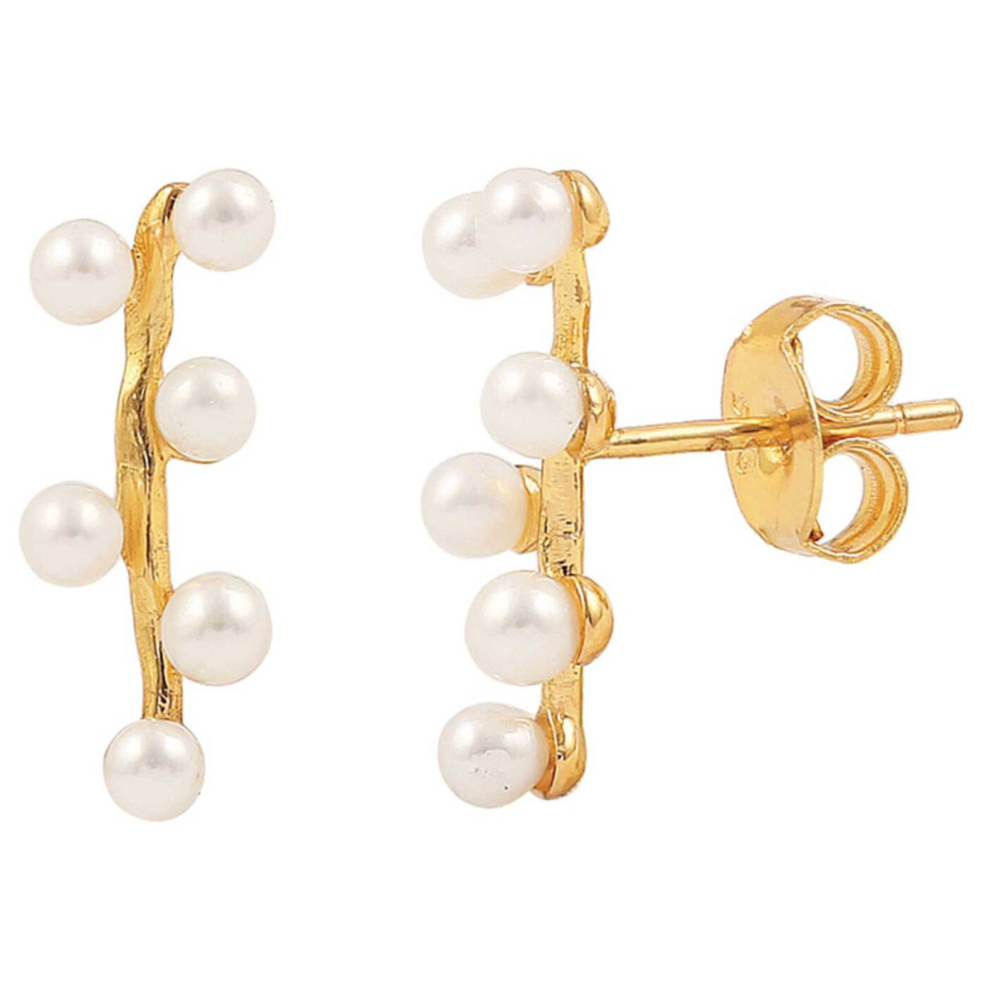 Alva croissant Ohrringe Gold