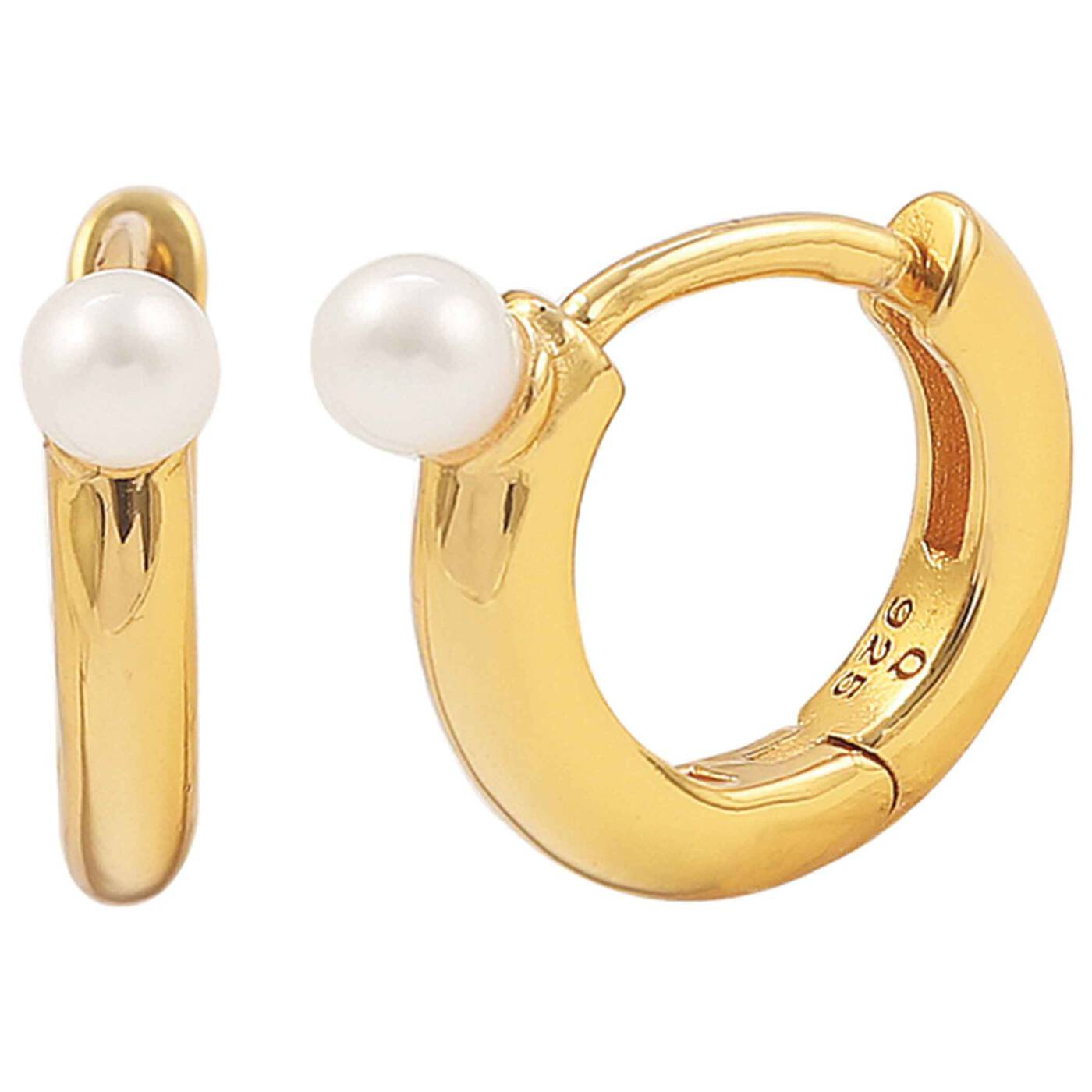 Agnes hoops Ohrringe Gold