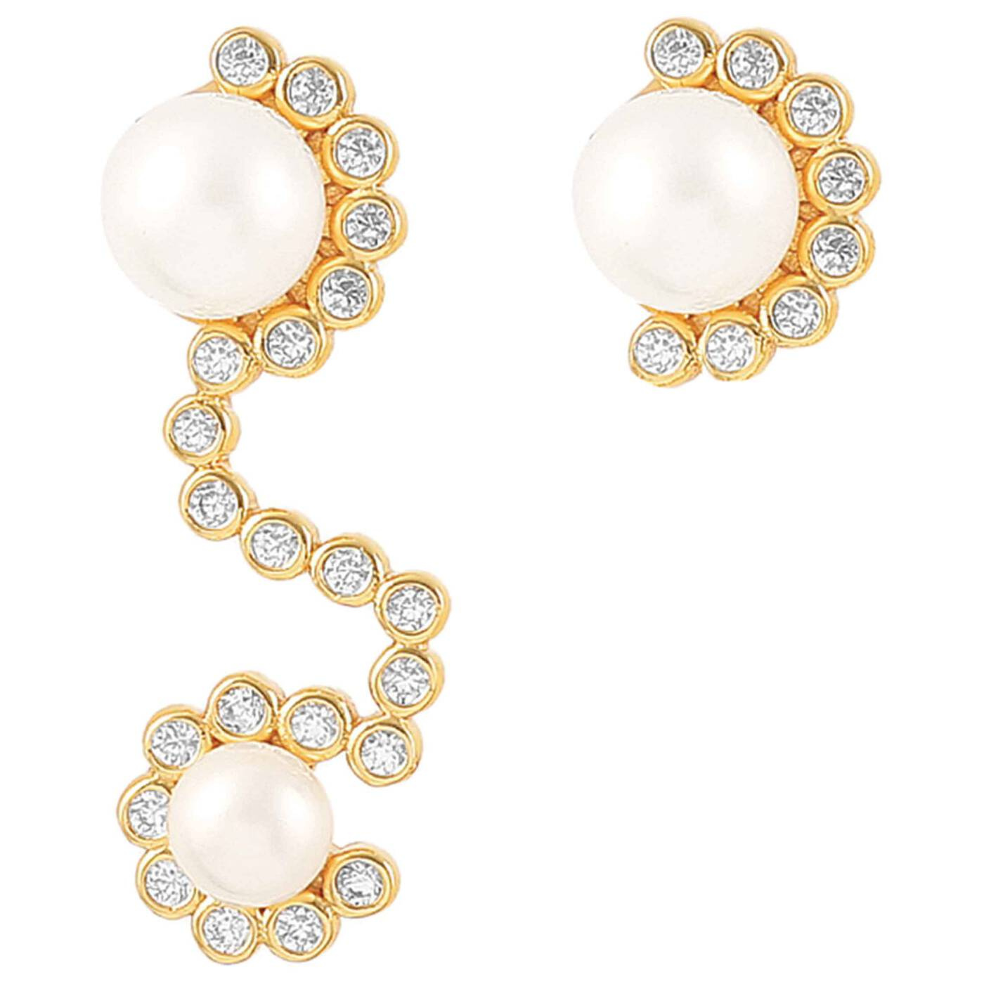 Lily stickers Ohrringe Gold