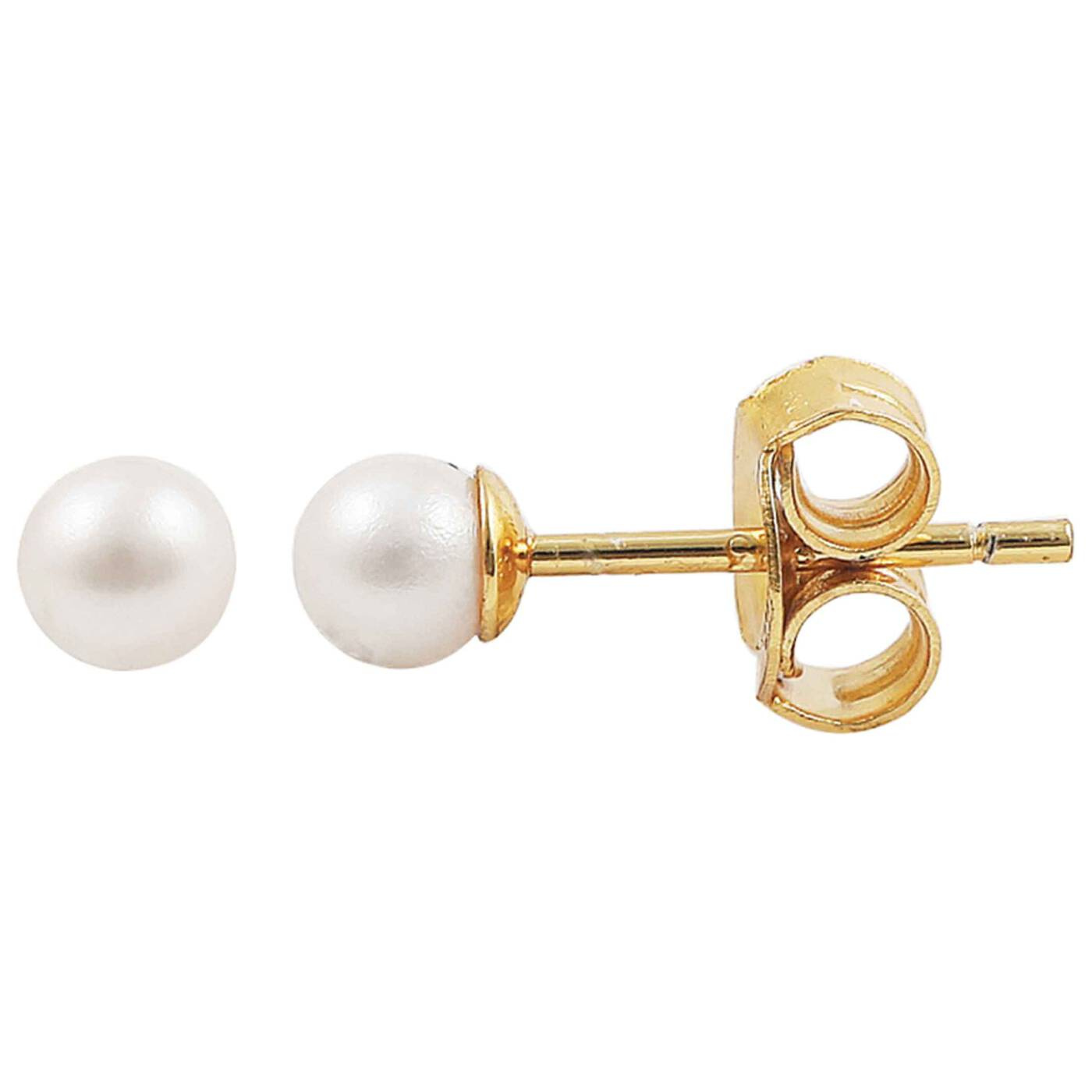 Pearl earsticker Ohrringe Gold