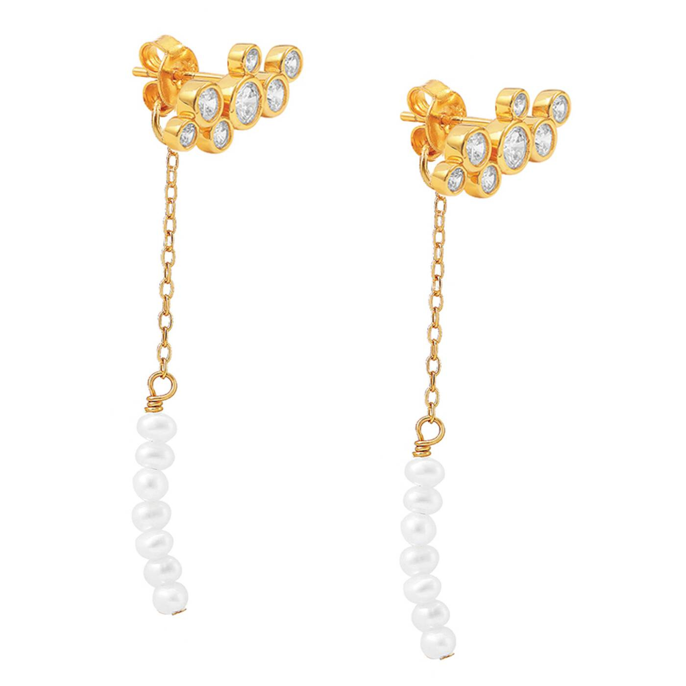 Agnes multi stickers Ohrringe Gold