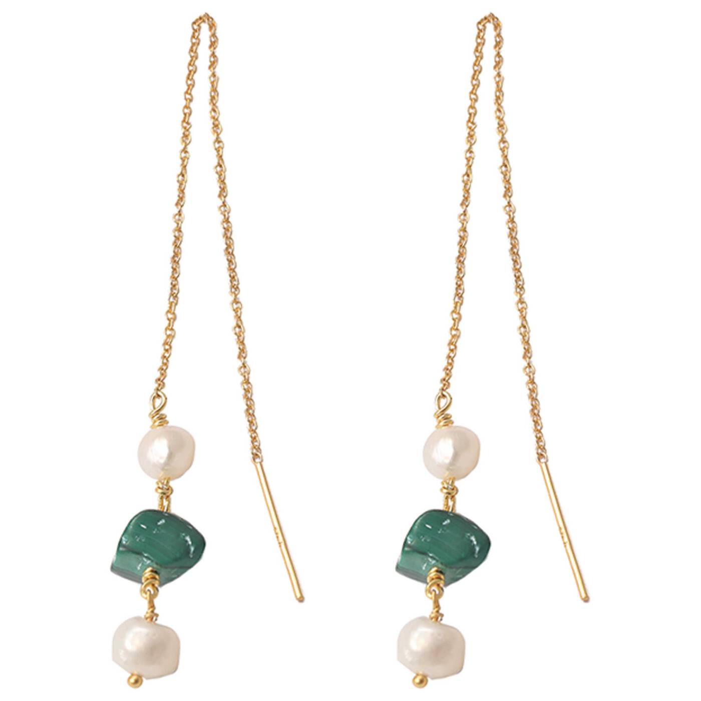 Green Ellie Ohrringe Gold