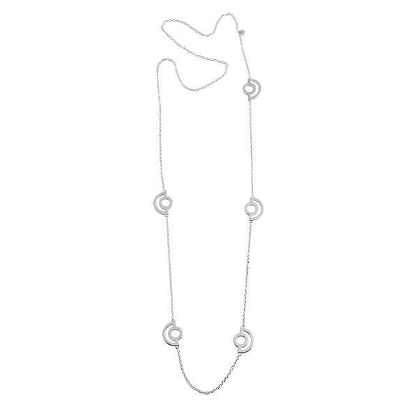 Arc Long Halsketten Silber 80 cm