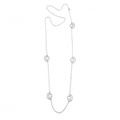 Arc Long Halsketten Silber 80 cm