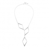 Rhomb Grand Halsketten Silber 42-48 cm