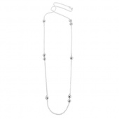 Orbit Long Halsketten Silber 90 cm