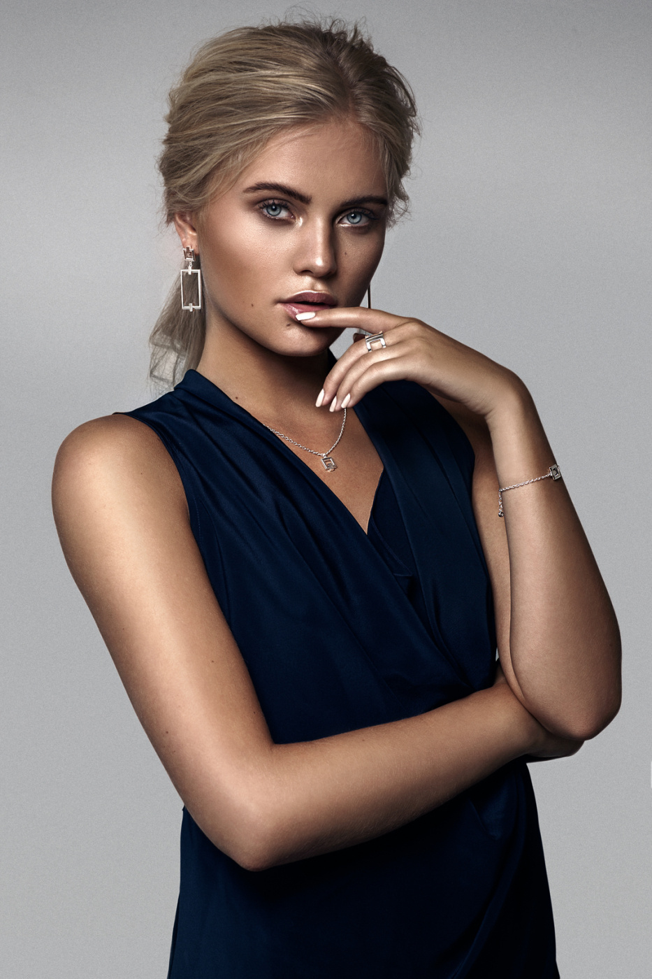 Detail Square Halsketten Silber 42-46 cm